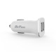 Зарядно устройство за кола DeTech, DE-C01M, 5V/2.4A, 12/24V, С Micro USB кабел, 2 x USB, Бял - 14124