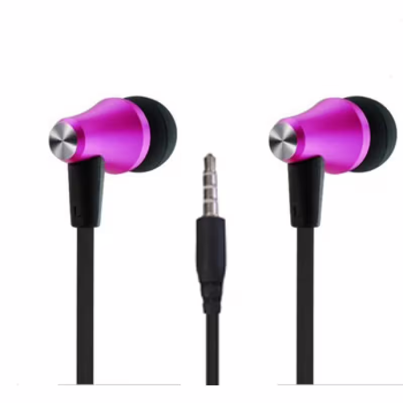 Слушалки Ovleng IP 620, Аудио, Метални, С флат кабел, лилав - 20213