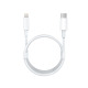 Мрежово зарядно устройство No brand, iPhone 11 Pro, 1xType-C PD, 5V/3.0A, + Кабел Type-C към Lightning , 1.0m, Бял - 14991