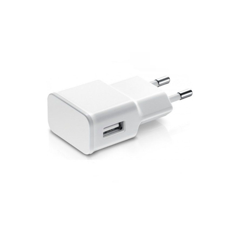 Мрежово зарядно устройство, No brand, 5V / 1A 220V, 1 x USB, Бял - 14861