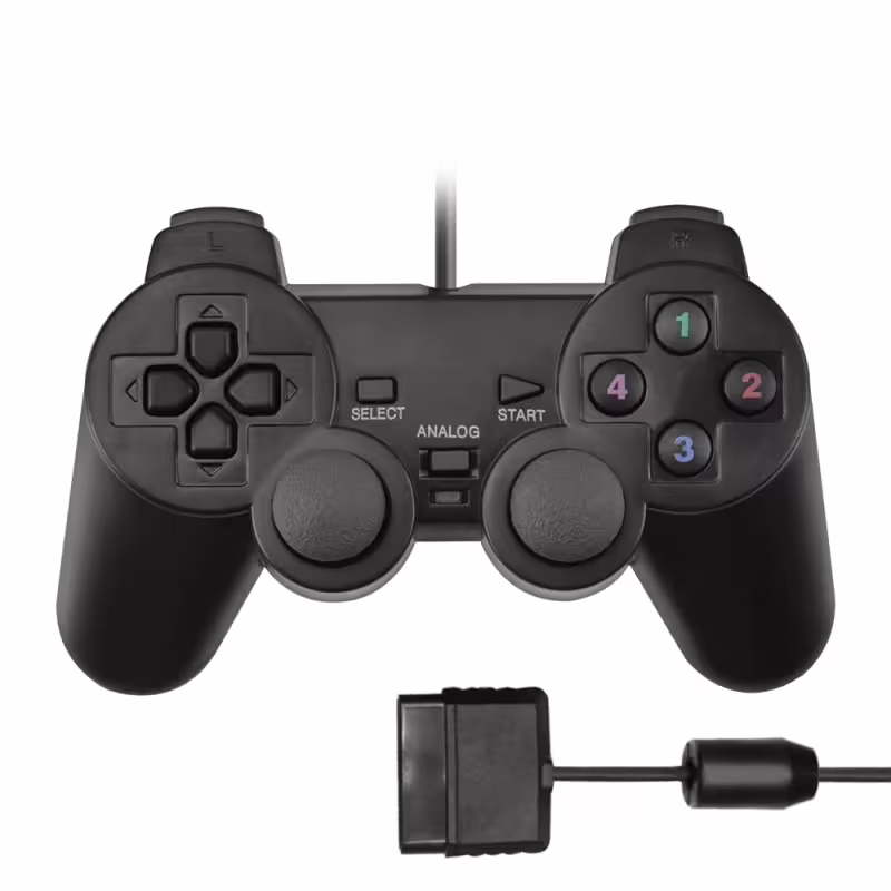 Джойстик No brand за Playstation 2 Dualshock2 с широка букса DeTech  -13003