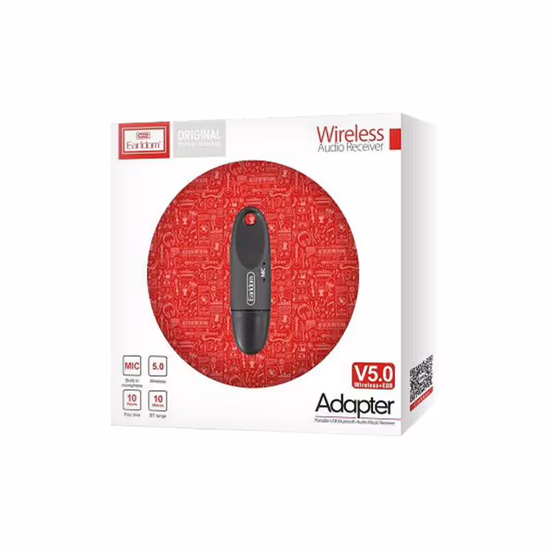 Bluetooth аудио приемник Earldom ET-M40, USB, Черен &ndash; 17375