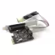 Платка PCI-E  към  Serial + Parallel port No brand-17474