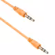 Аудио кабел DeTech M - M, 3.5mm, 0.8m, Оранжев - 18236