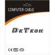 Захранващ кабел DeTech, За лаптоп, 1.5m, CEE 7/7 - IEC C5, High Quality - 18150
