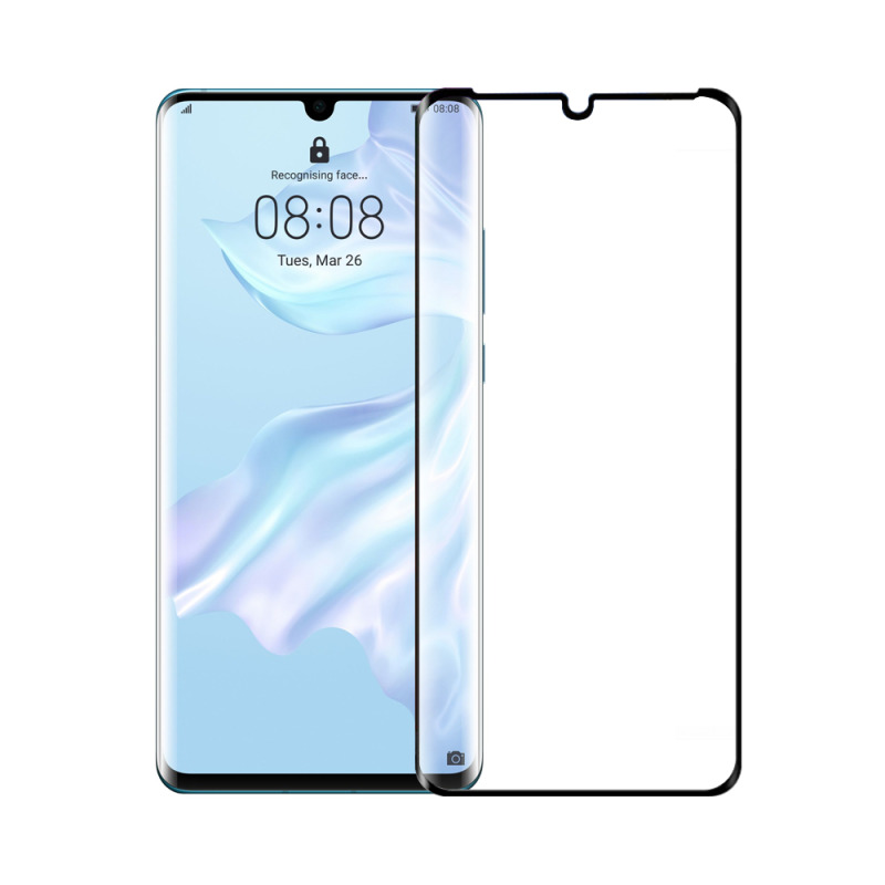 Стъклен протектор Mocoson Nano Flexible, за Huawei P30 Pro, 5D, 0.3 mm, Черен - 52545