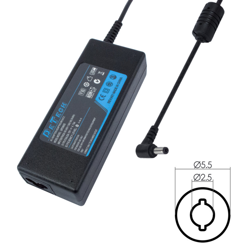 Адаптер DeTech за Lenovo 65W 19V/3.42A 5.5*2.5 - 318