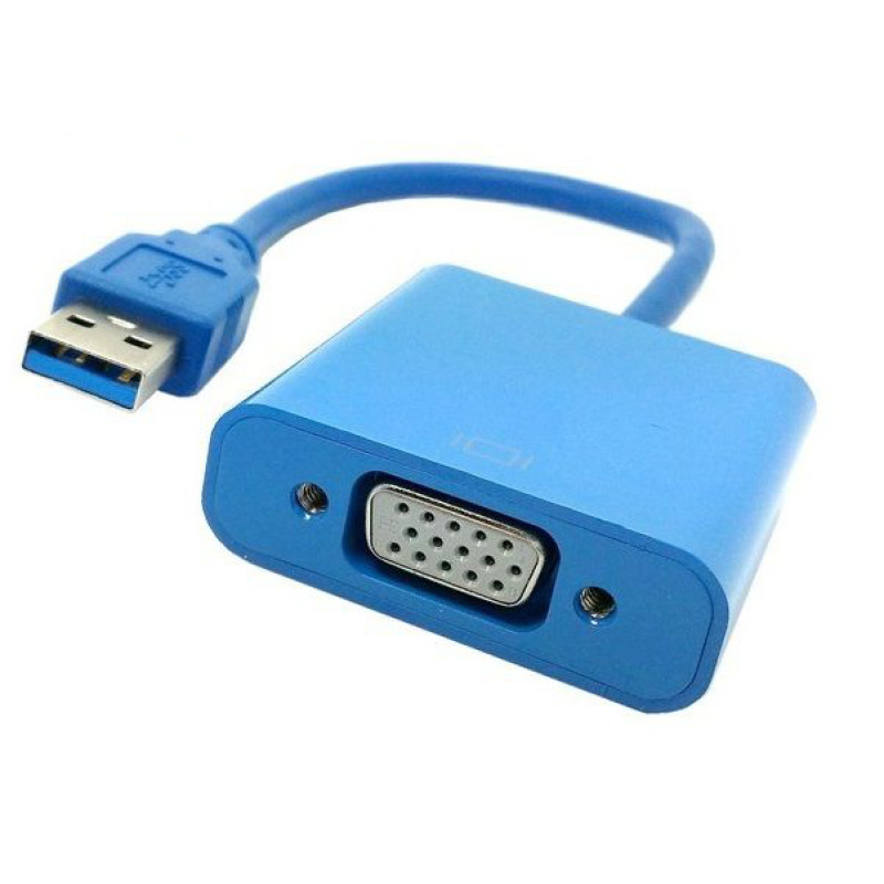Преходник No brand, USB3.0 към VGA, Син - 18164