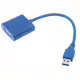 Преходник No brand, USB3.0 към VGA, Син - 18164