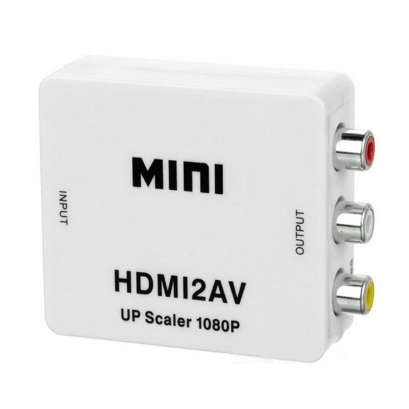 Конвертор, No brand, HDMI към AV (3RCA), Бял - 18301