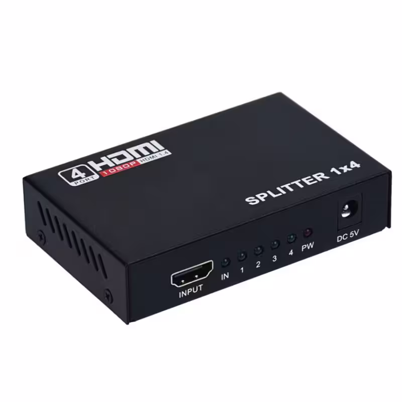 Сплитер от HDMI към 4 HDMI , със захранване - 18263