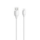 Кабел за данни LDNIO LS372, Micro USB, 2.0m, Бял - 40073