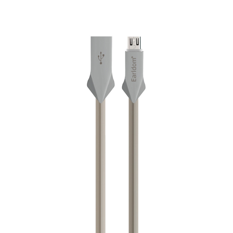 Кабел за данни, Earldom, ZA018, Аluminium, AMicro USB, 1.0м, Различни цветове - 14892