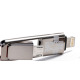 Кабел за данни 2 в 1 micro USB Iphone Lighting, Remax Transformers, 1м, Бял - 14363