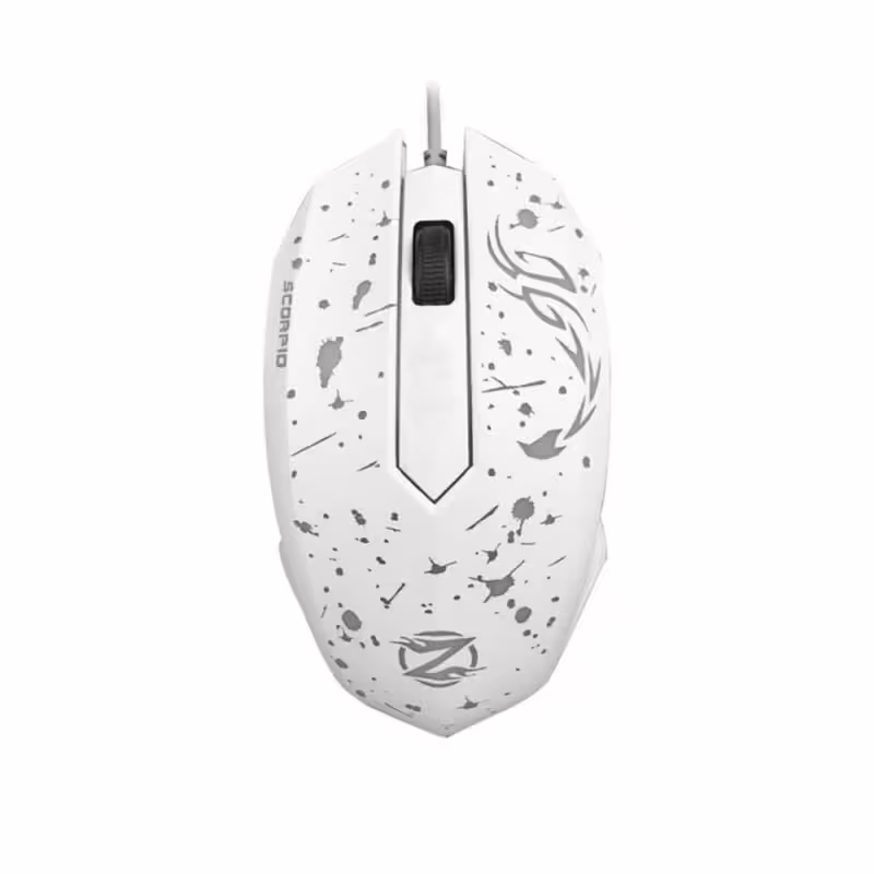 Геймърска мишка, ZornWee Walker, Оптична, Бял - 962