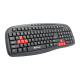 Мултимедийна клавиатура DeTech DE6090, USB, Черен - 6090