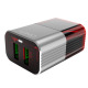Мрежово зарядно устройство LDNIO A2206, 5V 2.4A, 2 x USB, С Micro USB кабел, Сив - 14739