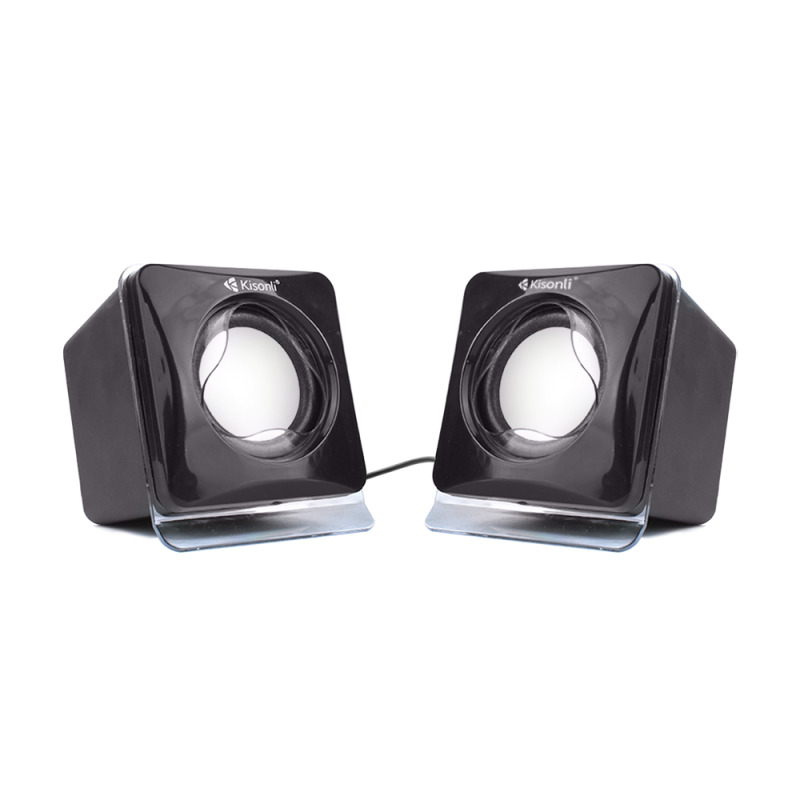 Тонколони Kisonli V410, 3W*2, USB, Черни - 22044