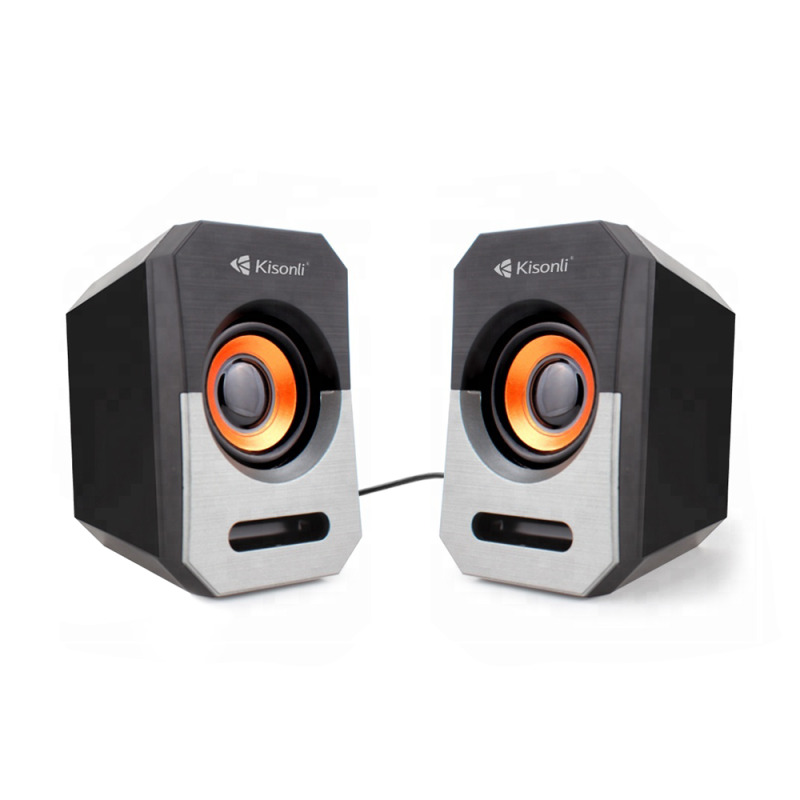Тонколони Kisonli А-606, 3W*2, USB, Различни цветове - 22118