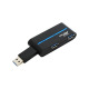 USB хъб No Brand, USB 3.0, 4 Порта, Бял - 12060