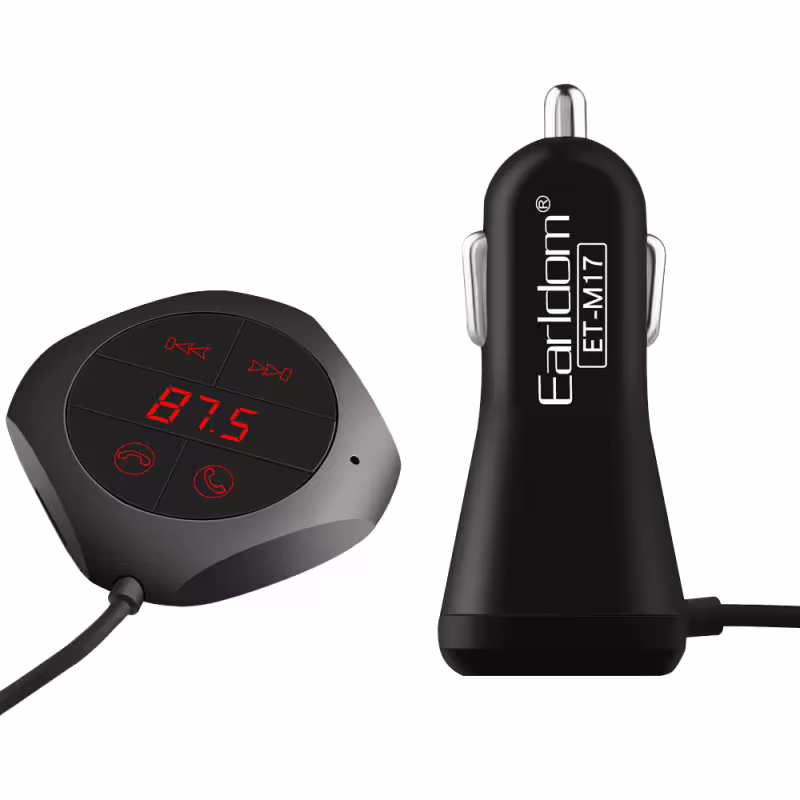 FM Трансмитер, Earldom, M17, Bluetooth, USB, 2.1A, Различни цветове &ndash; 17278