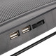 Охладител за лаптоп No brand H1, 15.6&apos;&apos;, USB, Черен - 15049