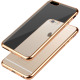 Протектор No brand за iPhone 7 Plus, Силикон, Ultra thin 0.33mm, Златен - 51387