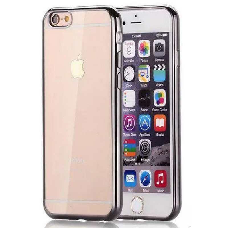 Протектор No brand за iPhone 7/7S, Силикон, Ultra thin 0.33mm, Черен  - 51383