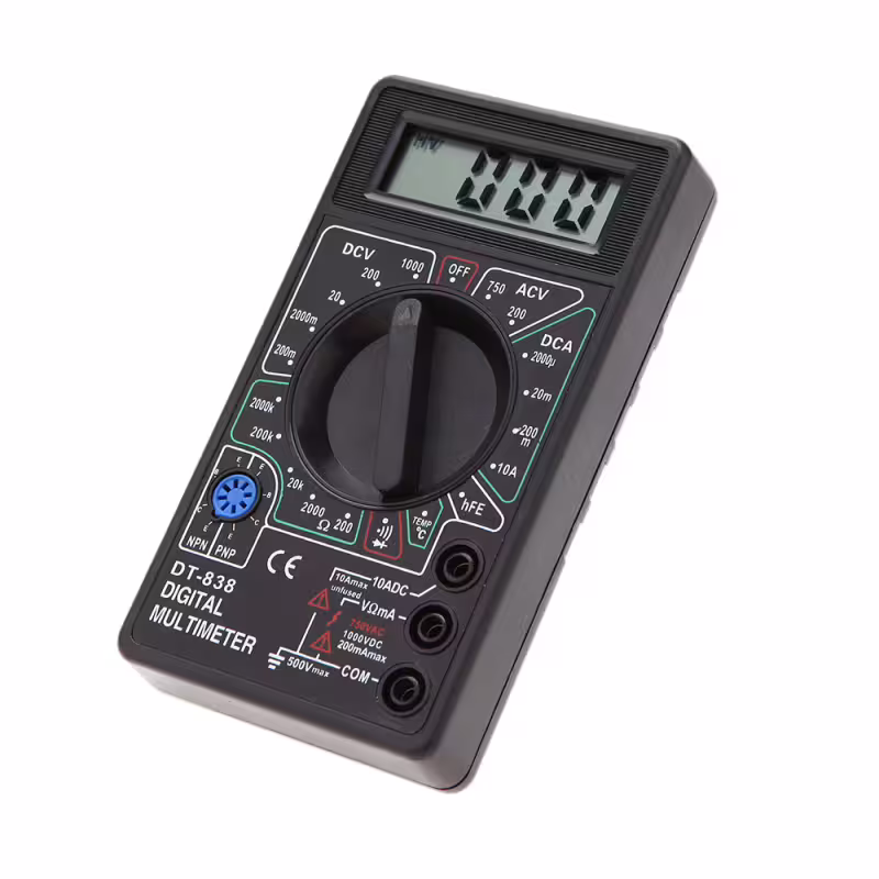 Дигитален мултиметър, DT-838, Черен - 17618