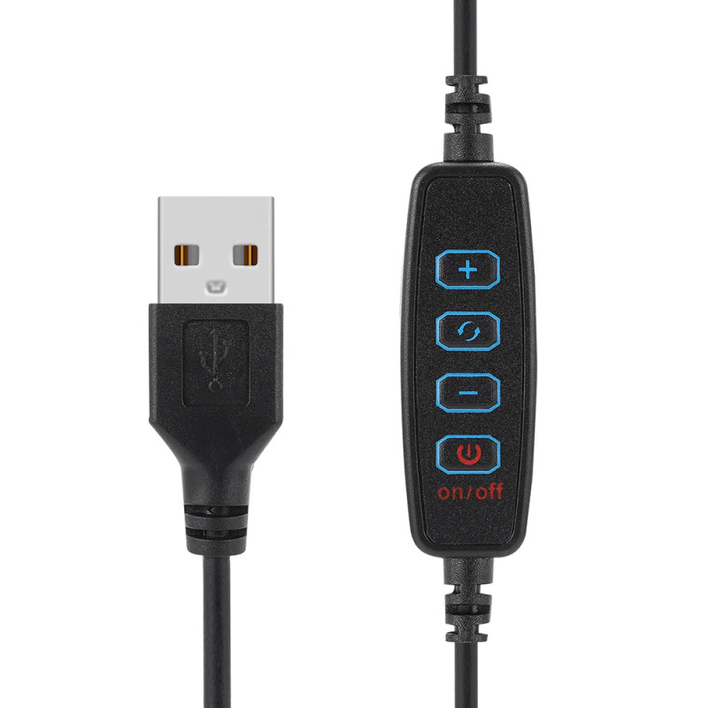 LED Ring осветление No brand M33, 33см, 25W, Черен - 40124