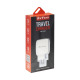 Мрежово зарядно устройство, DeTech, DE-33C, 5V/2.4A, 220V, 2 x USB, С Type-C кабел, 1.0m, Бял - 40102
