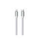 Кабел за iPhone DE-43Ci2, бързо зареждане, оплетка, черен, Type-c(м), apple lightning(м), 2m, 4A