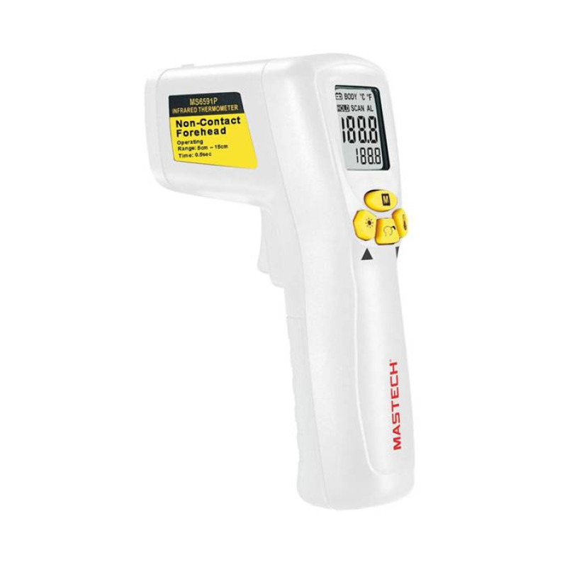 Термометър MS6591P, безконтактен, лазерен за тяло, 32°C до 42°C