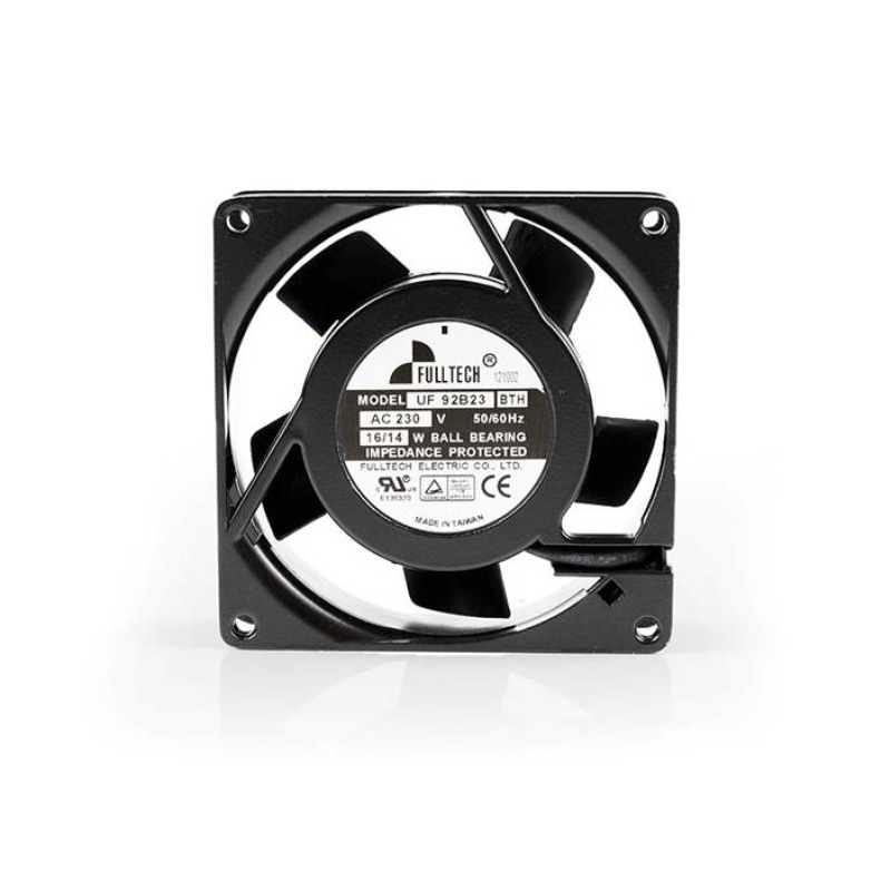Вентилатор FullTech, метален, аксиален, лагер, 220V, 2P, 0,08A, 92х92х25mm, 55.8m3/h