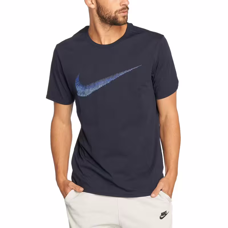 NIKE Hangtag Swoosh Tee Navy