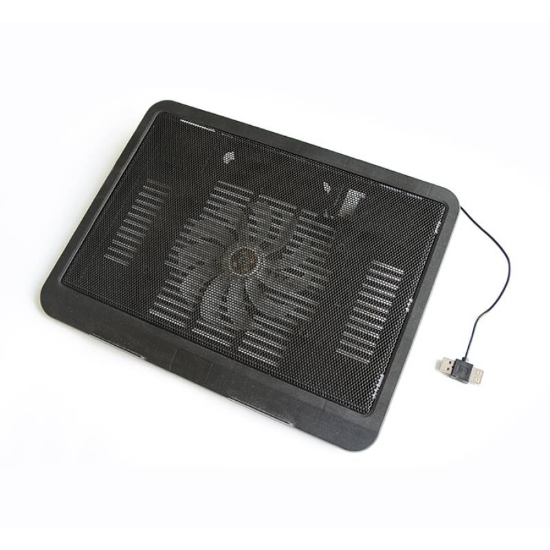 Охладител за лаптоп N19, регулируем, 1бр. вентилатор, светещ, от 13,3" до 15,6"
