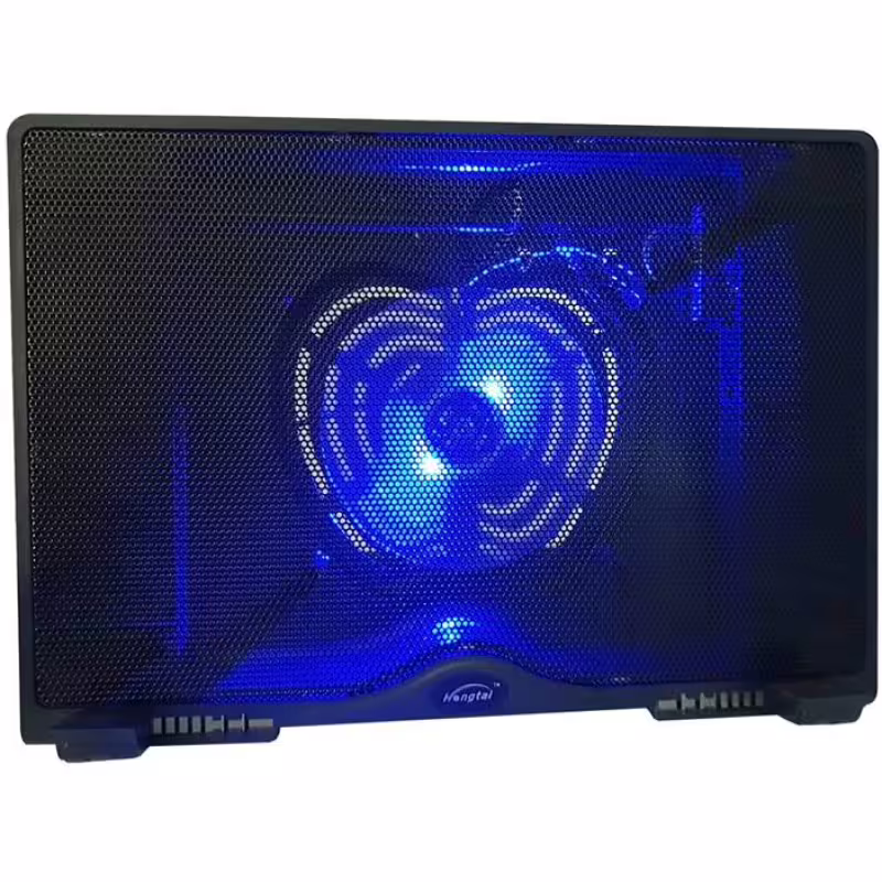 Охладител за лаптоп HZT-2168, регулируем, 1бр. вентилатор, светещ, от 10" до 17"