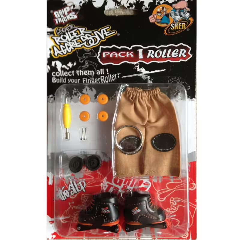 Играчка за пръсти Ролери, червени