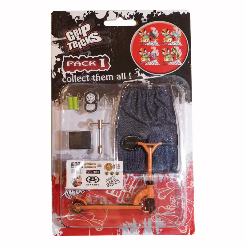 Играчка за пръсти Тротинетка, оранжева