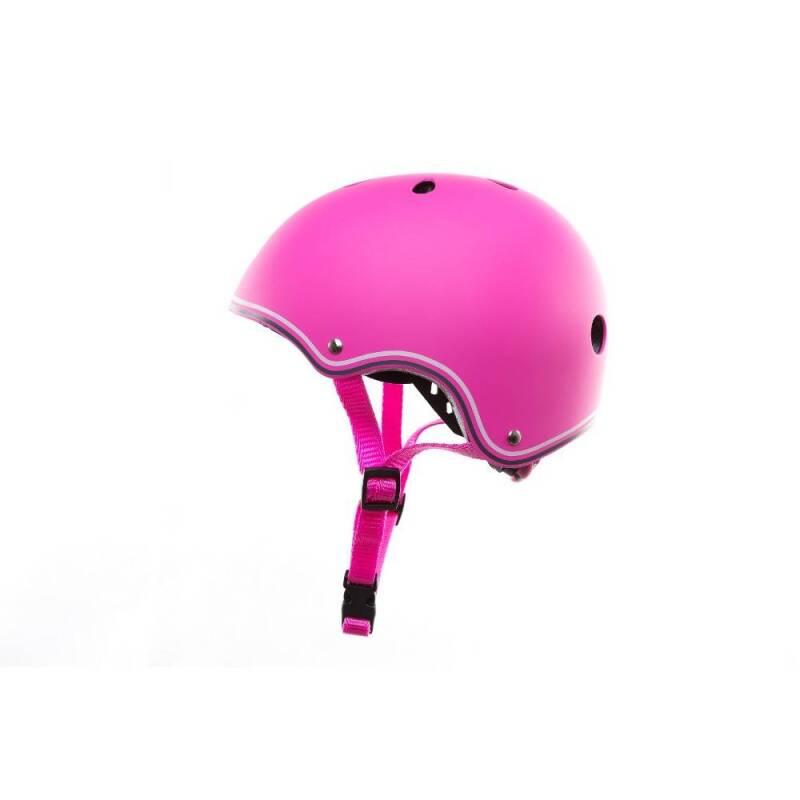 Цветна каска за колело и тротинетка, 51-54 см - Розова