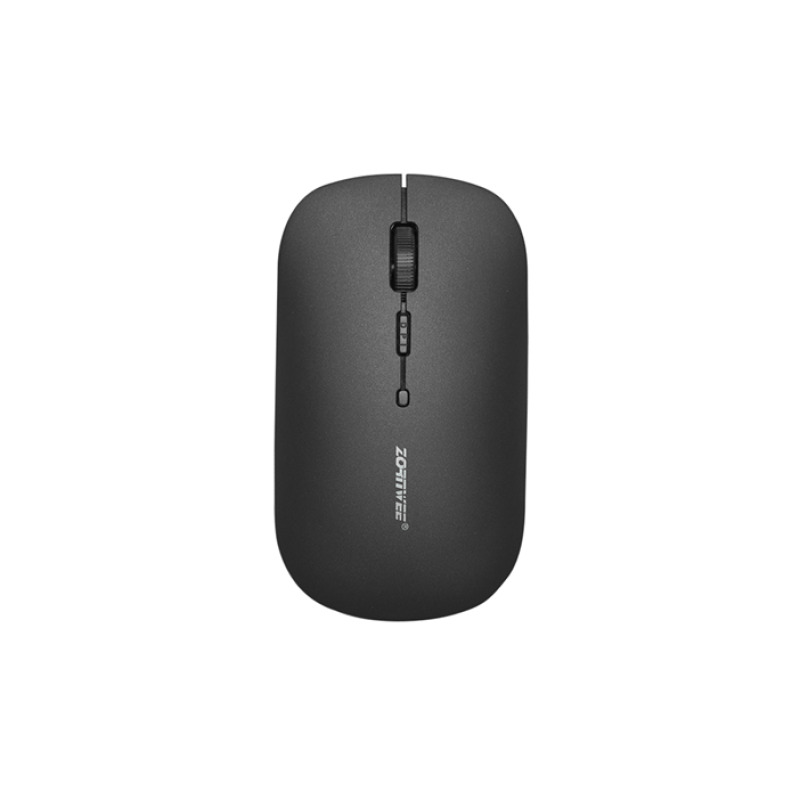 Оптична, безжична мишка, WH001, черна, USB, DPI=1600