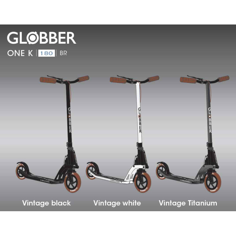 Сгъваема тротинетка за възрастни Globber ONE K 180, Vintage Titanium