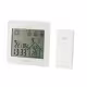 Настолен часовник с термометър,влагомер и календар с 2 датчика -30&deg;C до 60&deg;C | 20% до 95%