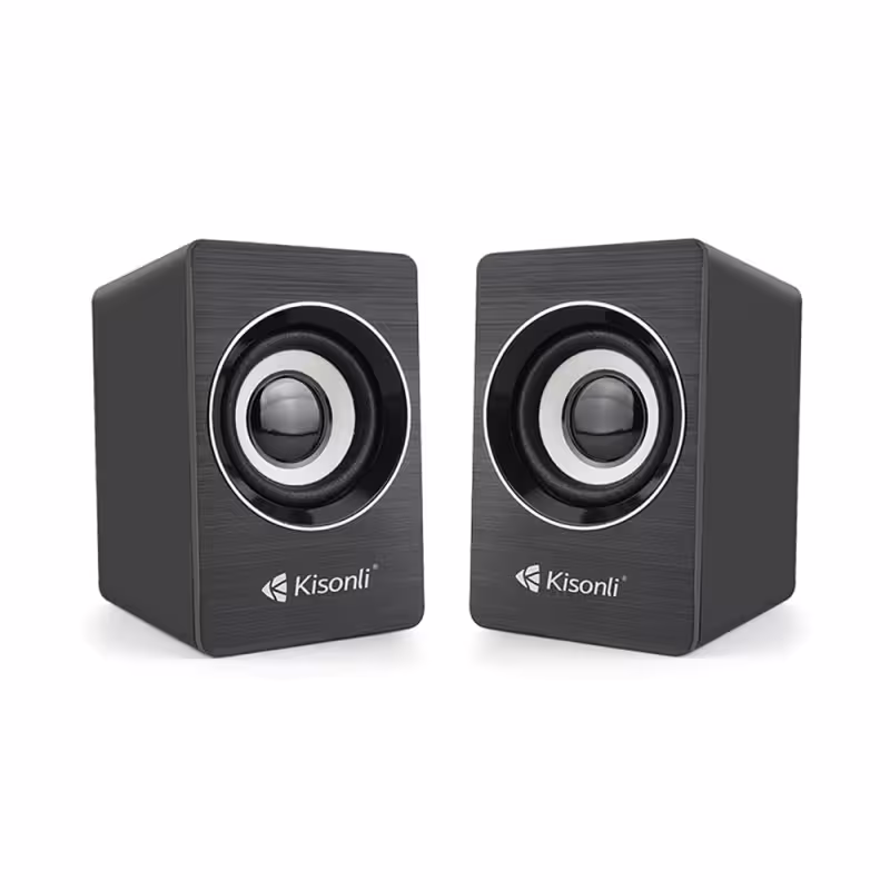 Тонколони Kisonli A-707, 2x3W, USB, Черен - 22162