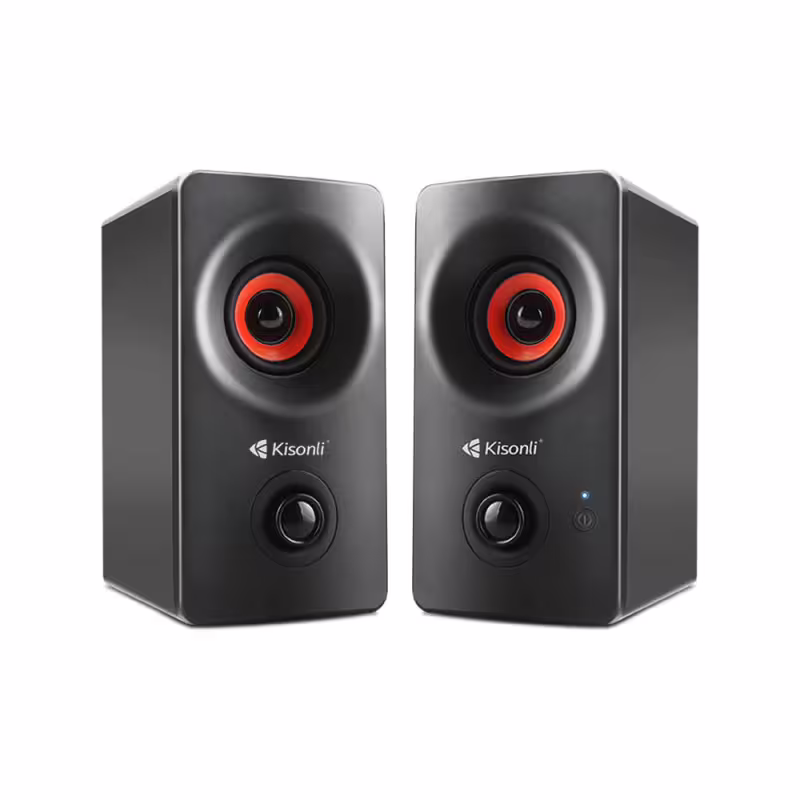 Тонколони Kisonli AC-9002BT, Bluetooth, 2x5W, 220V, Черен - 22146