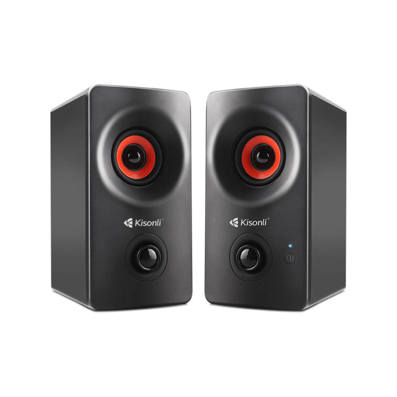 Тонколони Kisonli AC-9002BT, Bluetooth, 2x5W, 220V, Черен - 22146