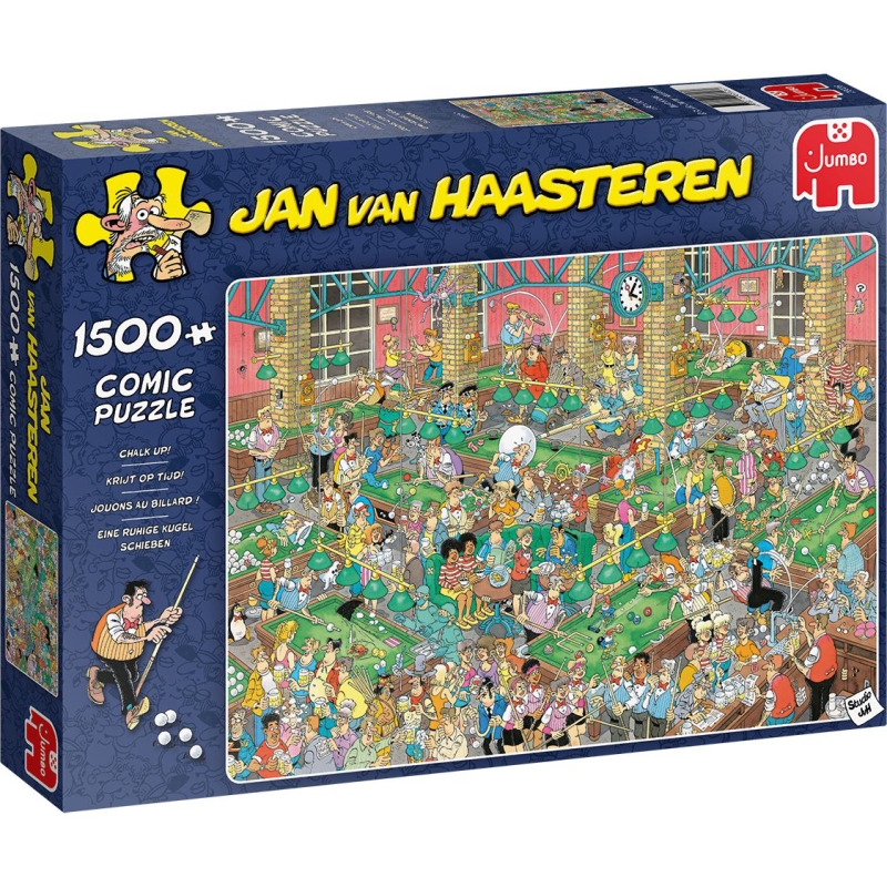 Пъзел Jumbo от 1500 части - Chalk Up, Ян ван Хаастерен