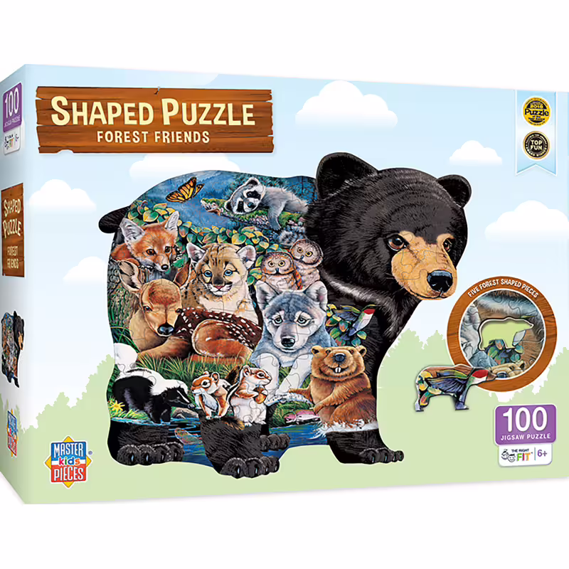 Пъзел Master Pieces от 100 части - Горски животни