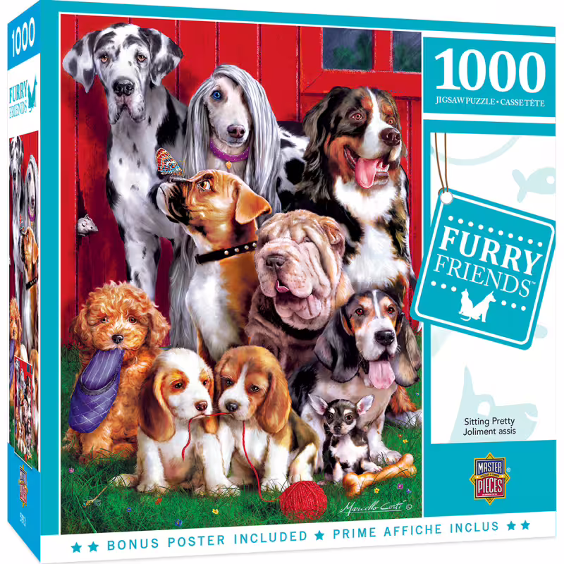 Пъзел Master Pieces от 1000 части - Бандата на кучетата