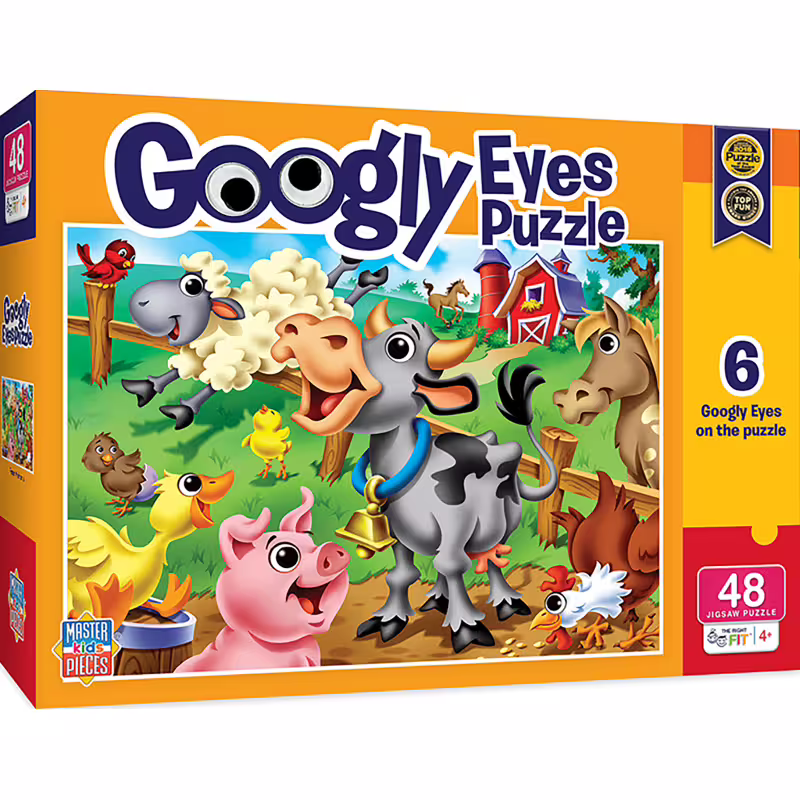 Пъзел Master Pieces от 48 XXL части - Животните във фермата